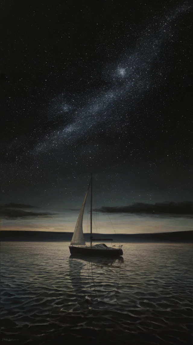 Ideogram Hyperrealistic Moody Sailboat Painting: v2a-v3 Test - v2.0 - Image 1