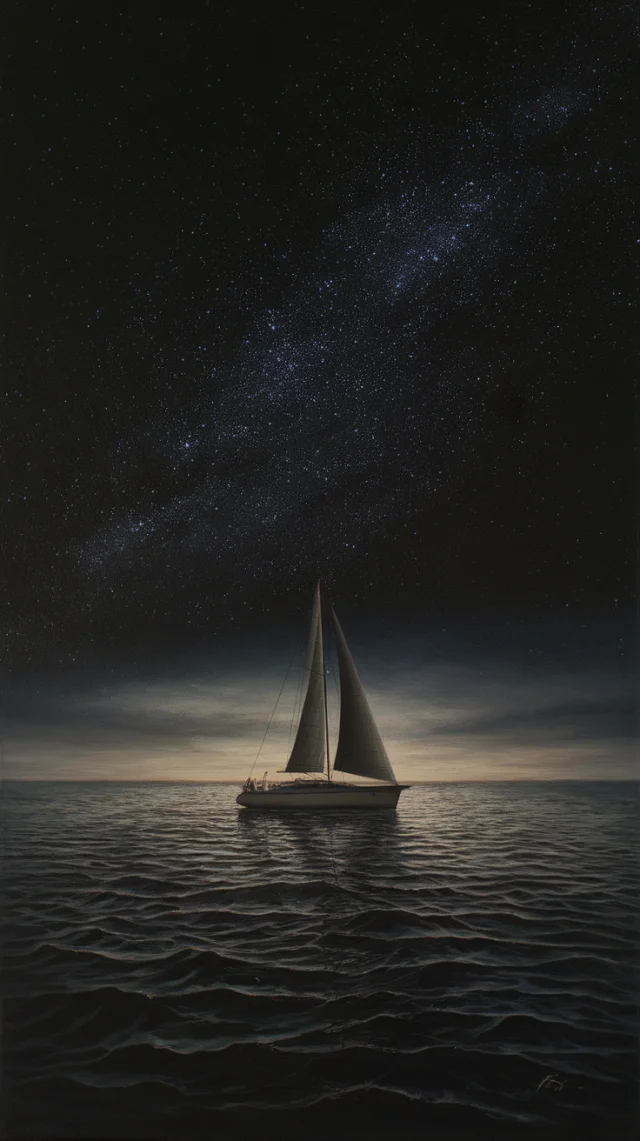 Ideogram Hyperrealistic Moody Sailboat Painting: v2a-v3 Test - v2.0 - Image 2
