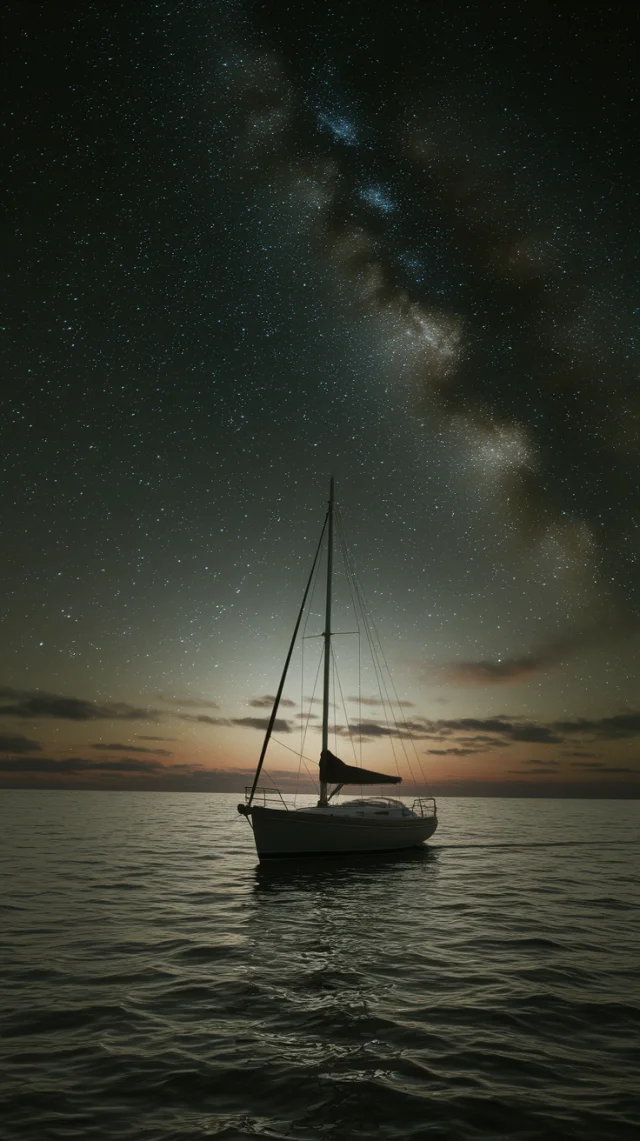 Ideogram Hyperrealistic Moody Sailboat Painting: v2a-v3 Test - v2a - Image 1