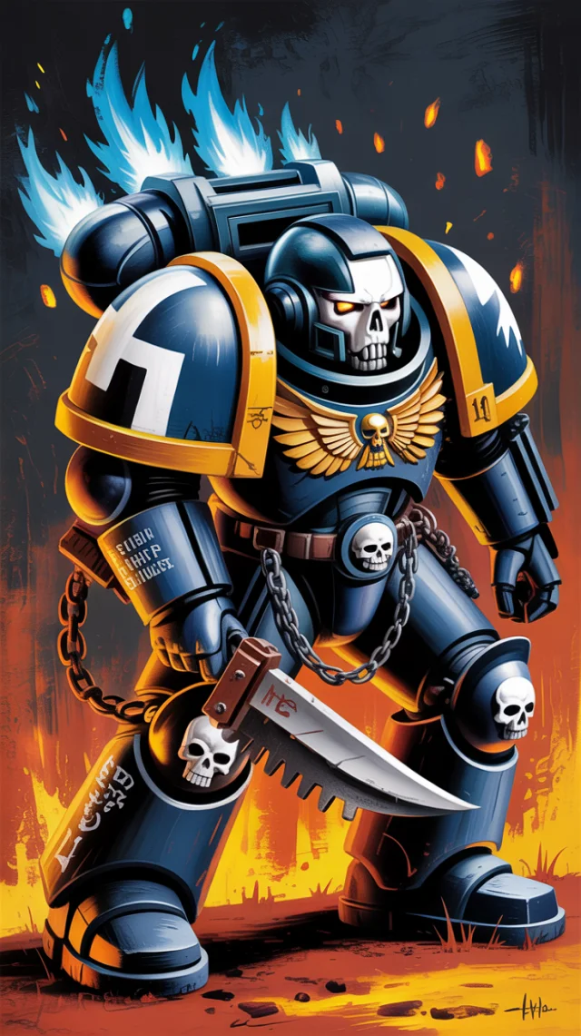Space Marine AI Art: Ideogram v2a, v2, v3 Compared - v3.0 - Image 3
