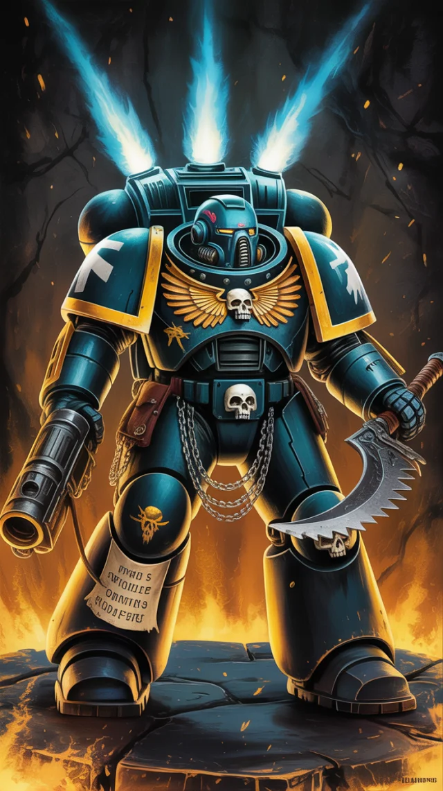 Space Marine AI Art: Ideogram v2a, v2, v3 Compared - v3.0 - Image 2