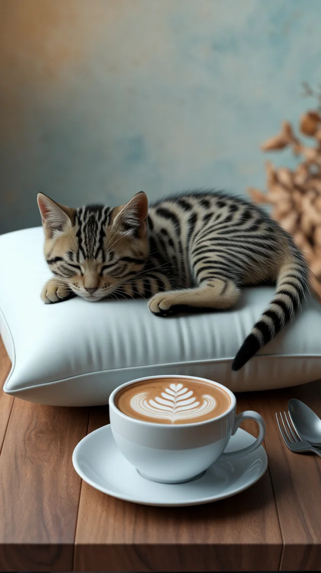 Cozy Kitten Latte Art: Ideogram AI Versions Compared - v2a - Image 3