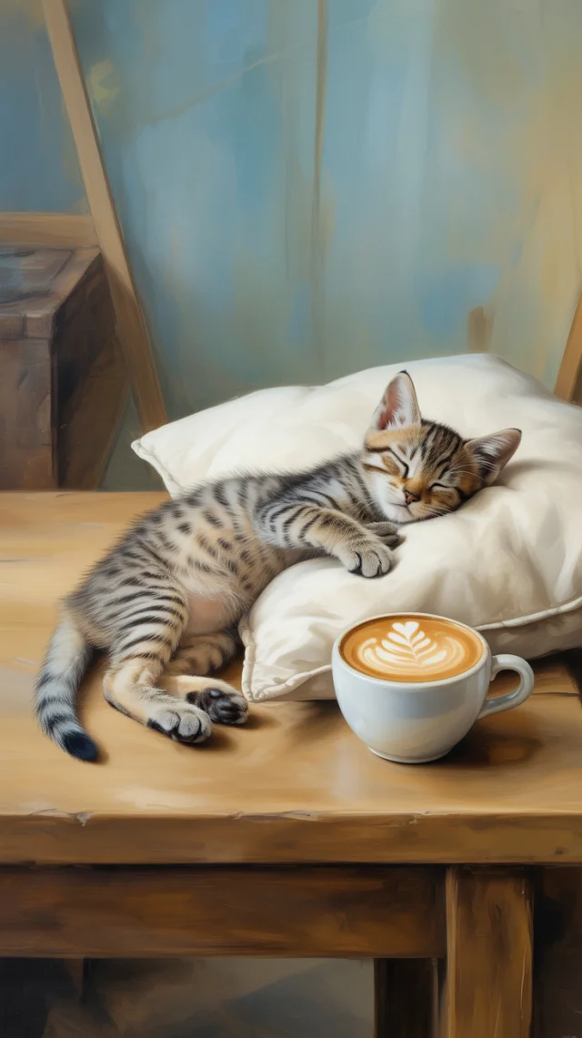 Cozy Kitten Latte Art: Ideogram AI Versions Compared - v3.0 - Image 3