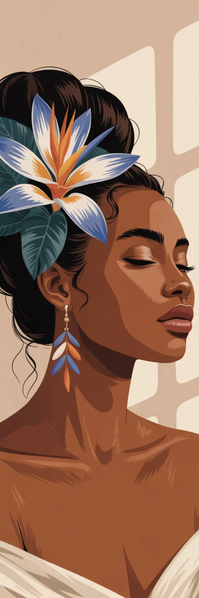 Ideogram: Serene Black Woman Digital Art Comparison (v2a-v3) - v3.0 - Image 2