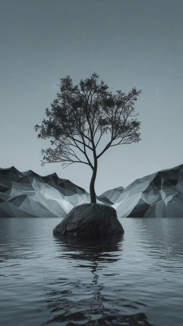 Creating Minimalist Alcohol Ink Tree Art with Ideogram - v2.0 - Image 1
