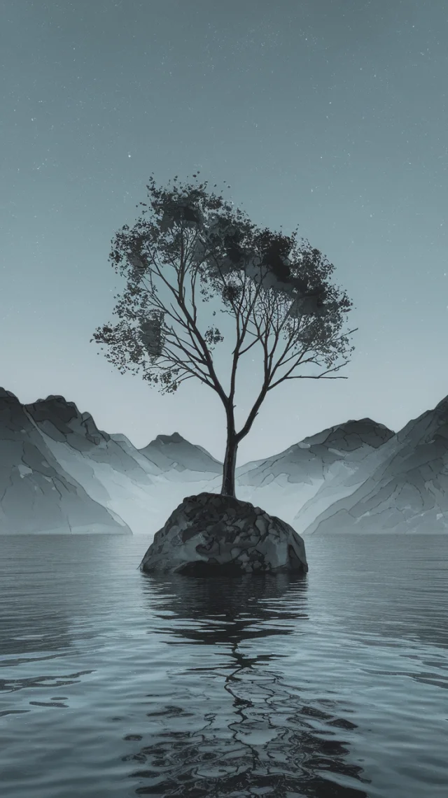 Creating Minimalist Alcohol Ink Tree Art with Ideogram - v2.0 - Image 2