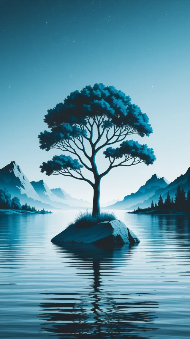 Creating Minimalist Alcohol Ink Tree Art with Ideogram - v2a - Image 1
