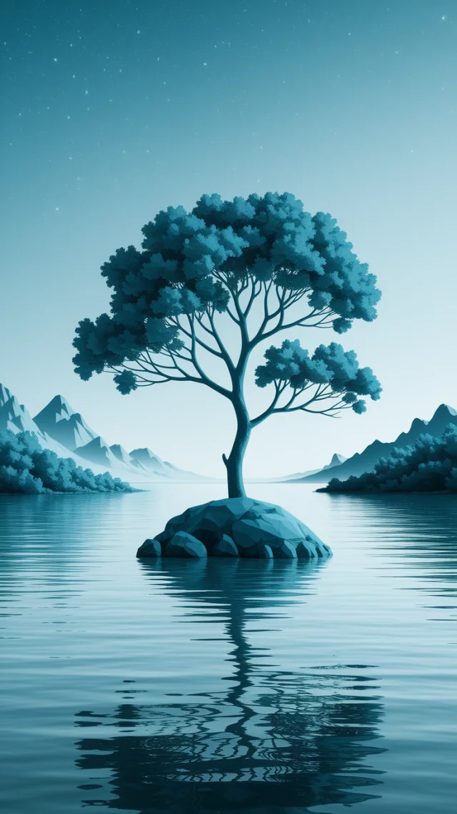 Creating Minimalist Alcohol Ink Tree Art with Ideogram - v2a - Image 2