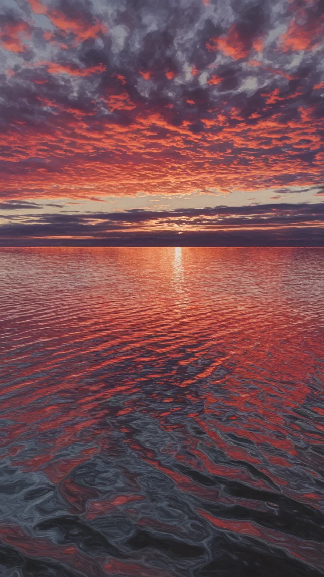 AI Sunset Sea: Realistic Watercolor Ideogram Test - v2a - Image 4