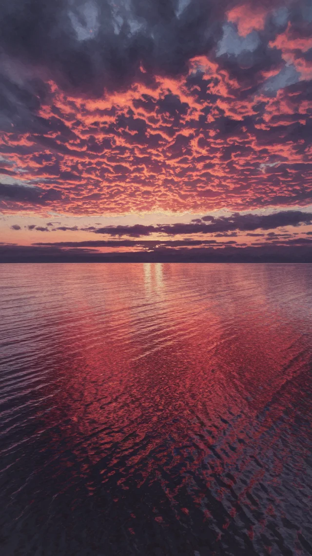 AI Sunset Sea: Realistic Watercolor Ideogram Test - v2a - Image 2