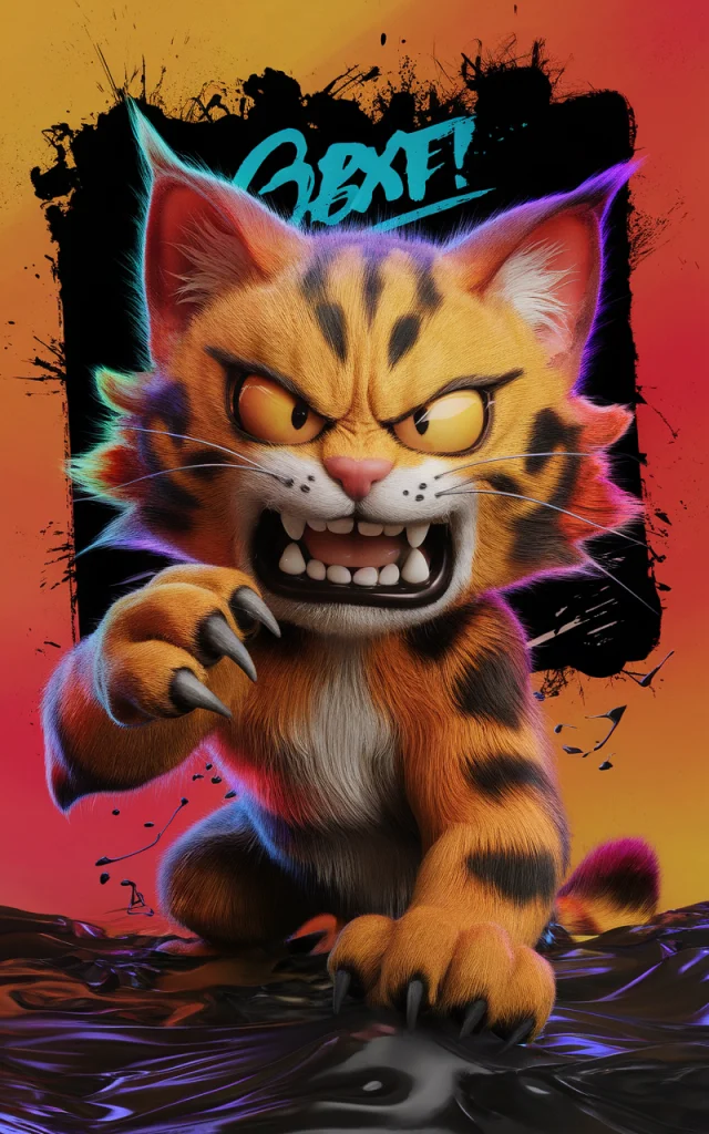 Ideogram: Vibrant Dark Fantasy Cat 3D Render Comparison - v2.0 - Image 4