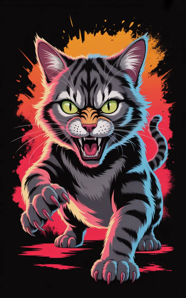 Ideogram: Vibrant Dark Fantasy Cat 3D Render Comparison - v3.0 - Image 1