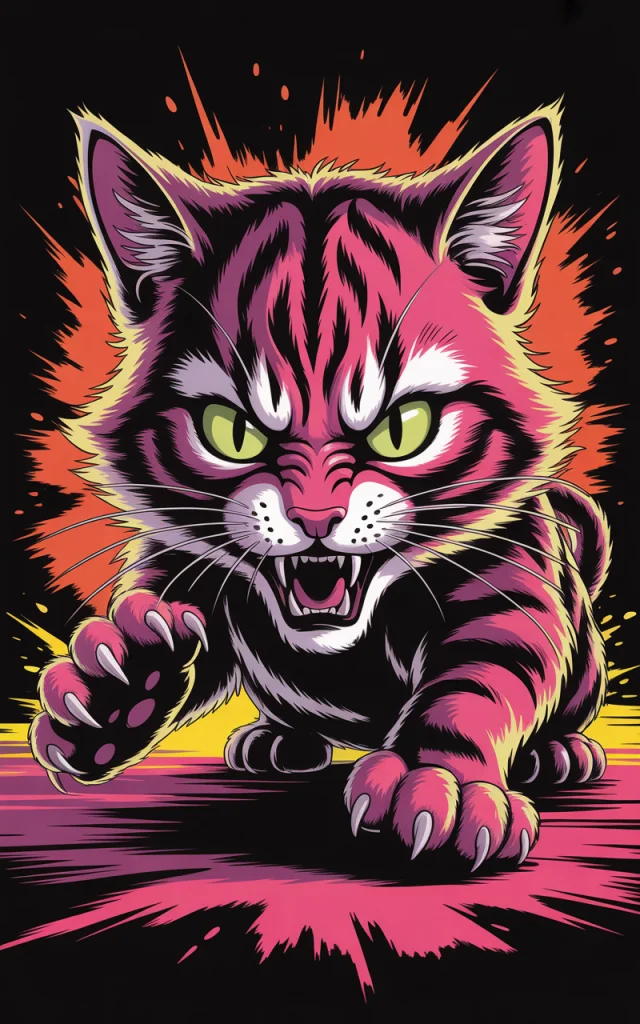 Ideogram: Vibrant Dark Fantasy Cat 3D Render Comparison - v3.0 - Image 4