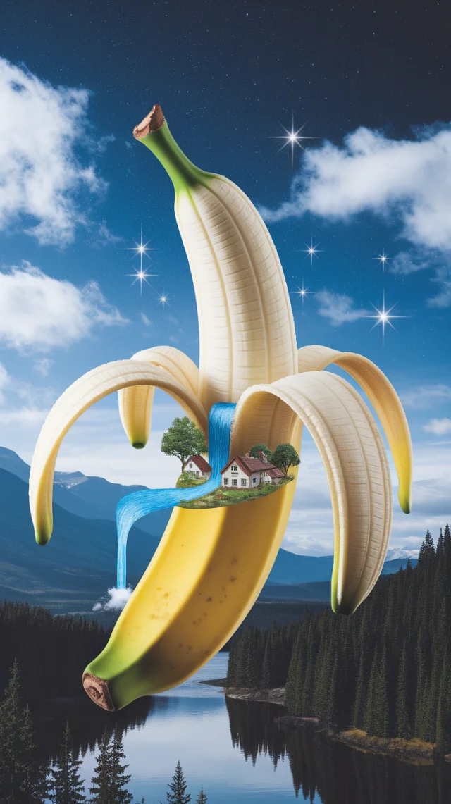 Ideogram: Creating Surreal Banana Mini Village Art - v2a - Image 3