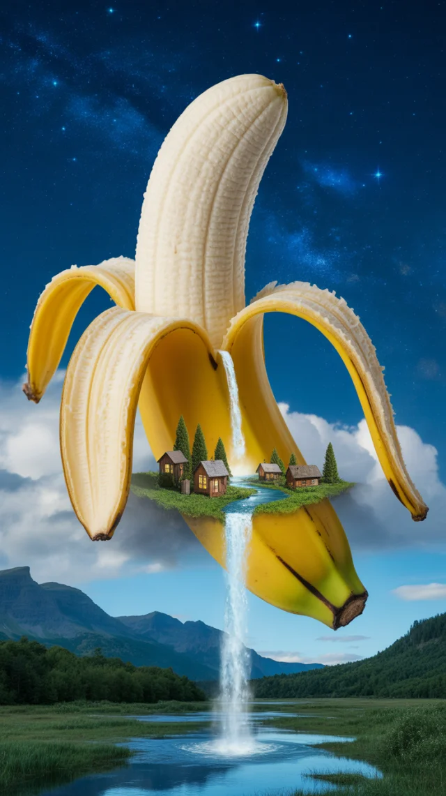 Ideogram: Creating Surreal Banana Mini Village Art - v3.0 - Image 3
