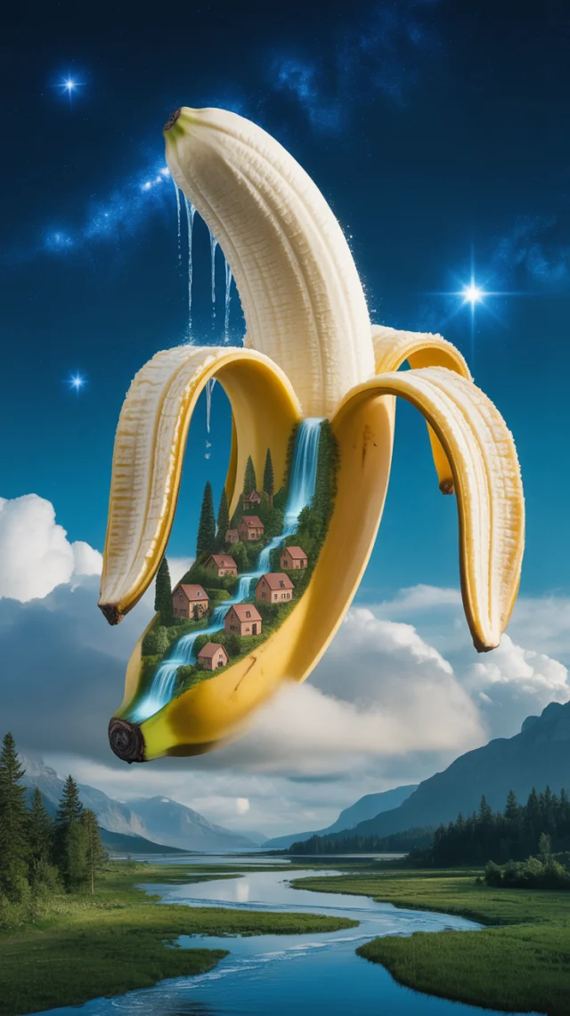 Ideogram: Creating Surreal Banana Mini Village Art - v3.0 - Image 2