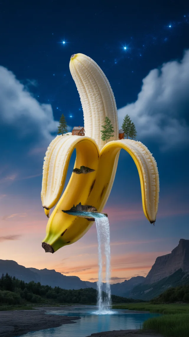 Ideogram: Creating Surreal Banana Mini Village Art - v3.0 - Image 4
