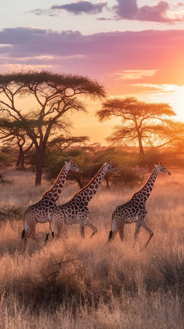 Madikwe Giraffe Sunset: Ideogram Photo Comparison - v2.0 - Image 1