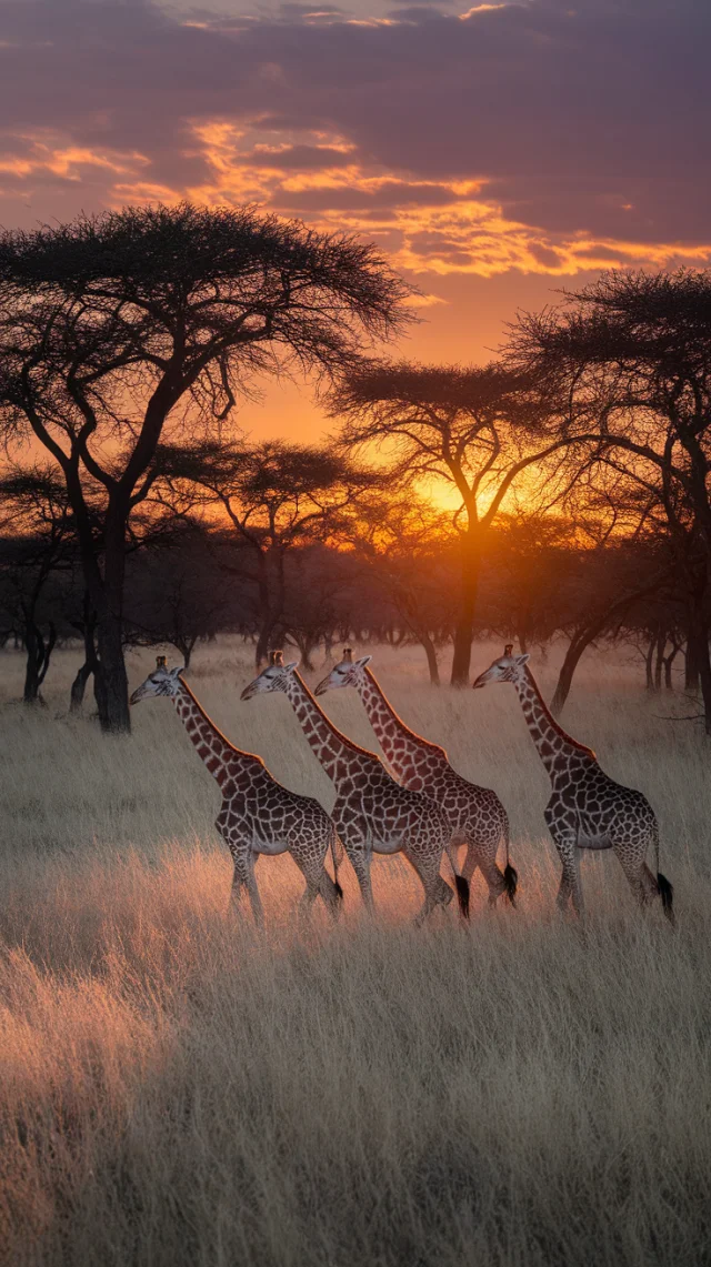 Madikwe Giraffe Sunset: Ideogram Photo Comparison - v2a - Image 1