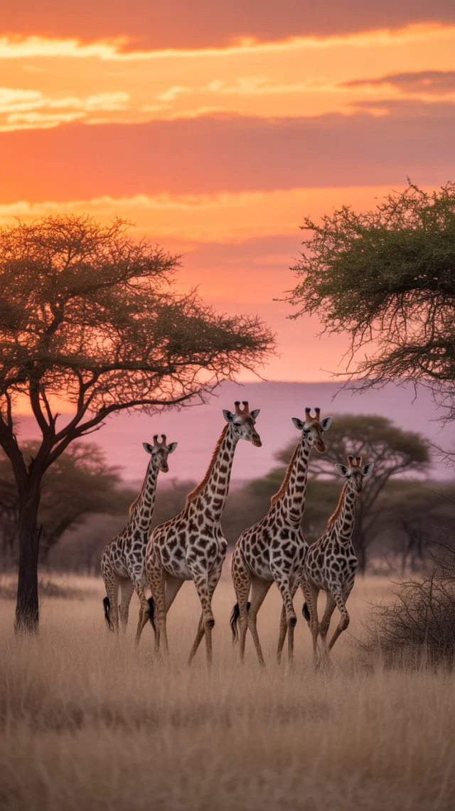 Madikwe Giraffe Sunset: Ideogram Photo Comparison - v3.0 - Image 1