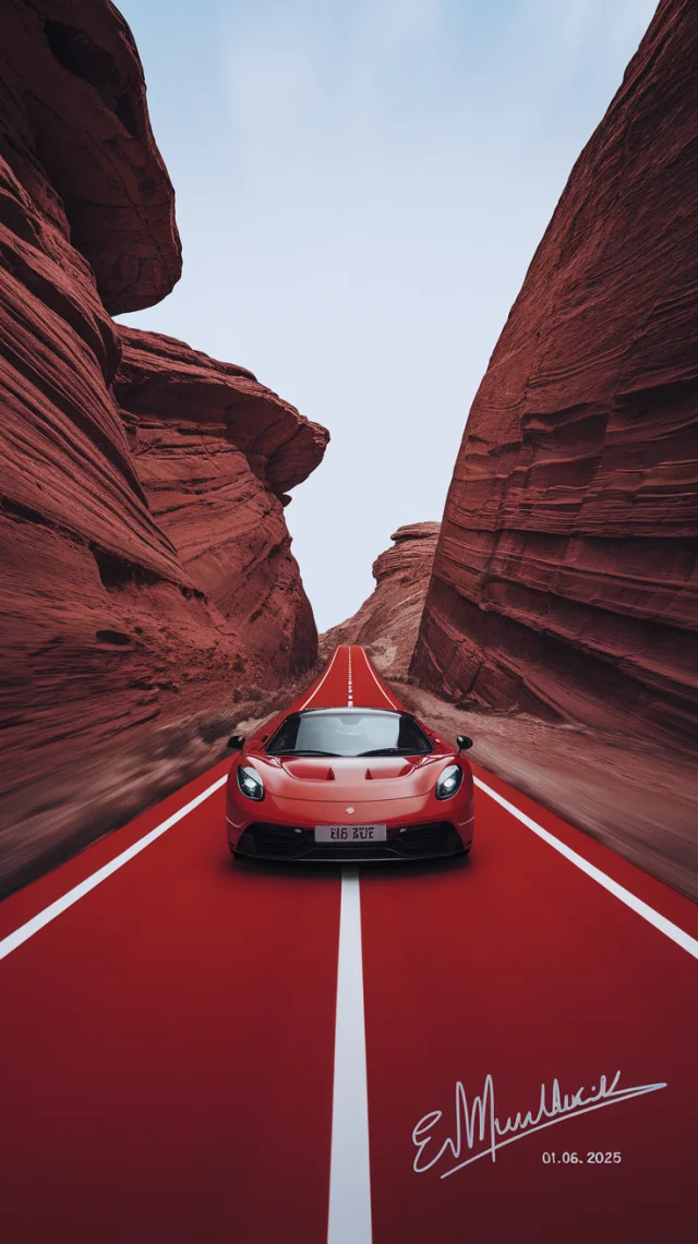 Ideogram: Best Surreal Red Car Landscape Art Generator? - v2.0 - Image 2