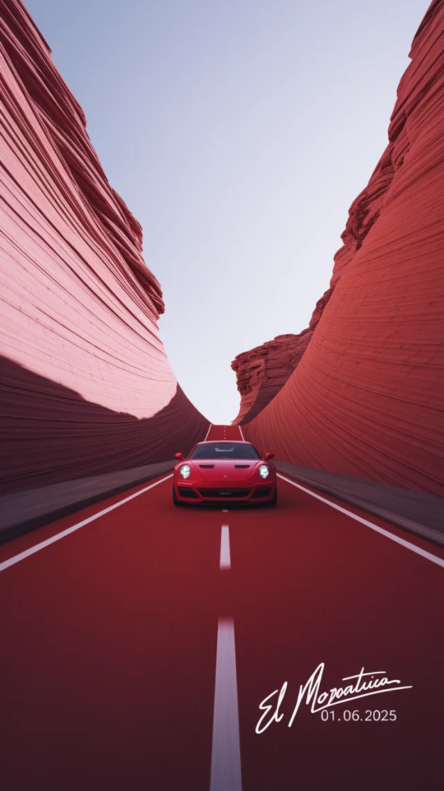Ideogram: Best Surreal Red Car Landscape Art Generator? - v2a - Image 3