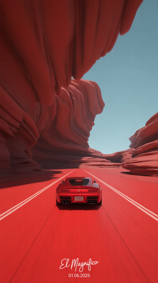 Ideogram: Best Surreal Red Car Landscape Art Generator? - v3.0 - Image 2