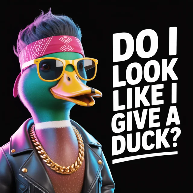 AI Hipster Duck Typography: Ideogram v2a, v2 & v3 Compared - v3.0 - Image 1