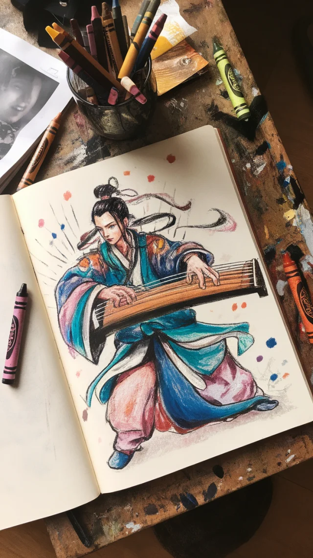XianXia Warrior Crayon Art: Ideogram v2a, v2, v3 Review - v2.0 - Image 2