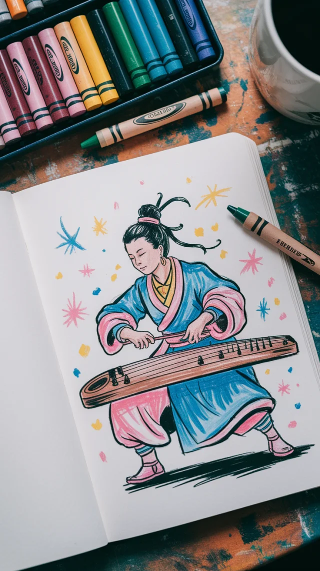XianXia Warrior Crayon Art: Ideogram v2a, v2, v3 Review - v2a - Image 3