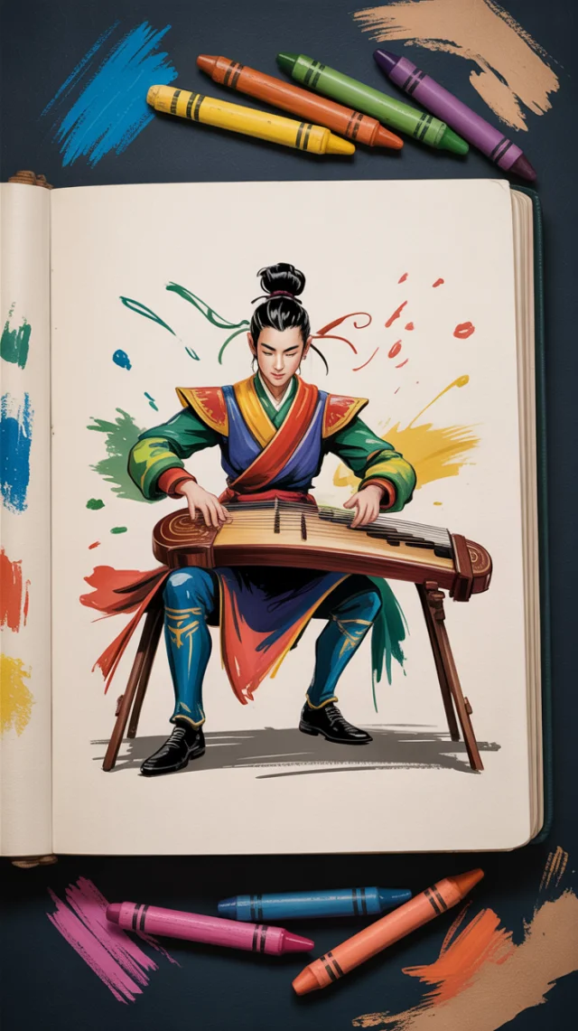 XianXia Warrior Crayon Art: Ideogram v2a, v2, v3 Review - v3.0 - Image 4