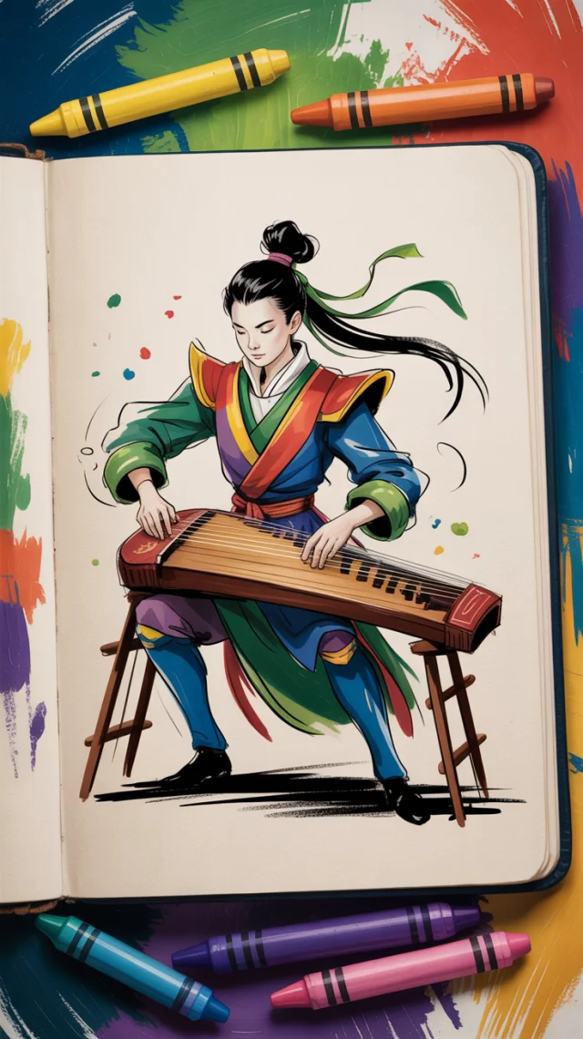 XianXia Warrior Crayon Art: Ideogram v2a, v2, v3 Review - v3.0 - Image 3