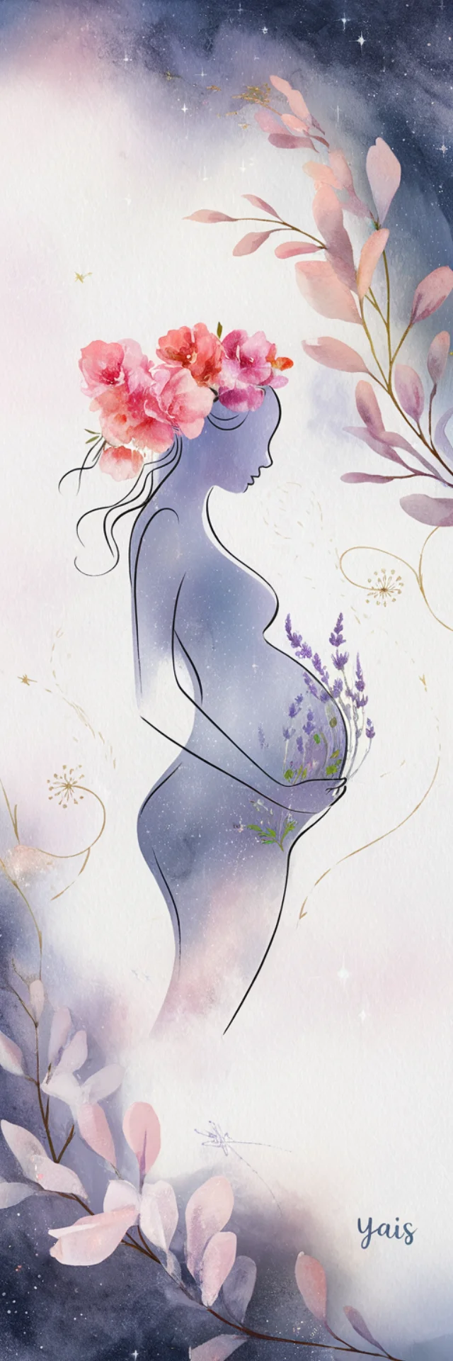 AI Watercolor Pregnancy Art: Ideogram v2a, v2 & v3 Compared - v2.0 - Image 2