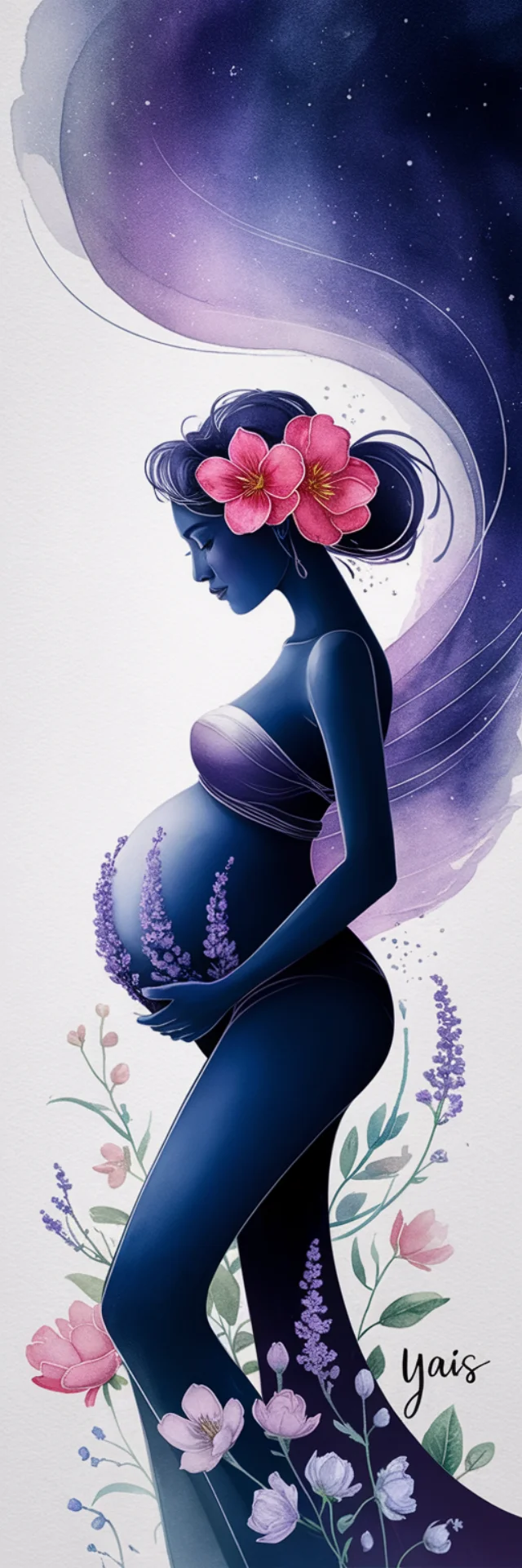 AI Watercolor Pregnancy Art: Ideogram v2a, v2 & v3 Compared - v2.0 - Image 4