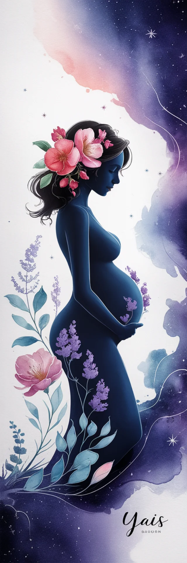 AI Watercolor Pregnancy Art: Ideogram v2a, v2 & v3 Compared - v2.0 - Image 3