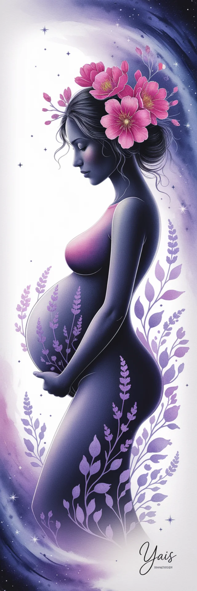 AI Watercolor Pregnancy Art: Ideogram v2a, v2 & v3 Compared - v2a - Image 2
