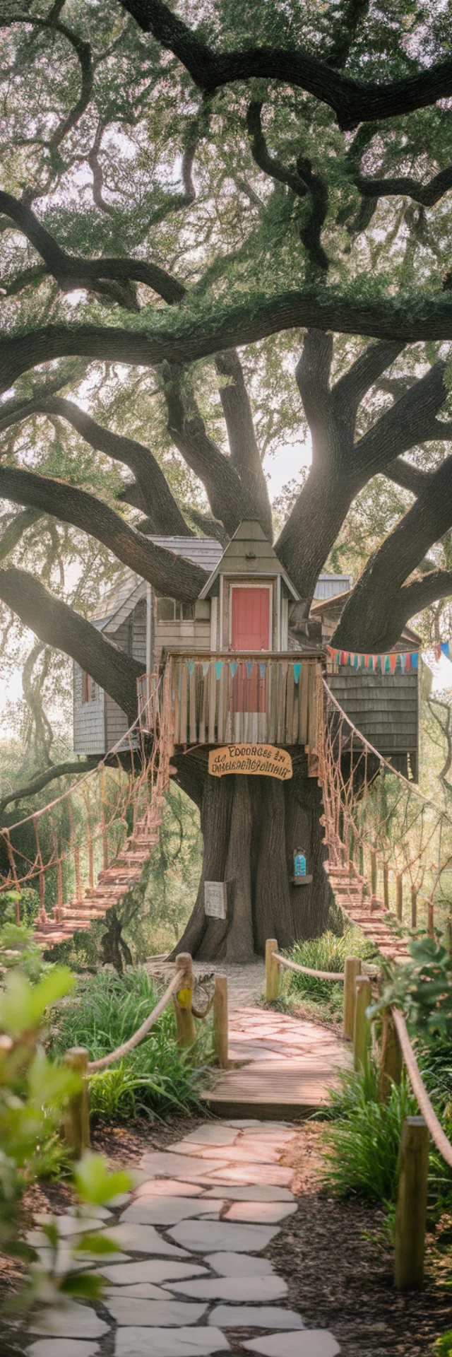 Whimsical Treehouse Village AI Art: Ideogram v2a-v3.0 - v2.0 - Image 4