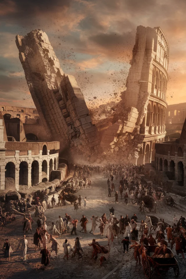 Dramatic Colosseum Collapse AI Art: Ideogram Versions Compared - v2.0 - Image 2