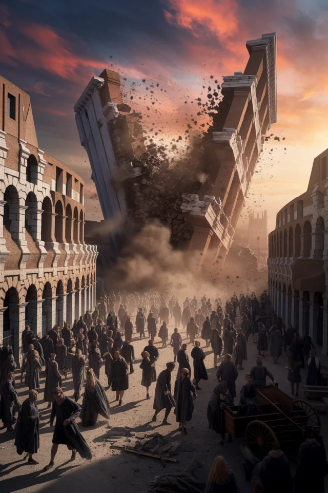 Dramatic Colosseum Collapse AI Art: Ideogram Versions Compared - v2a - Image 4
