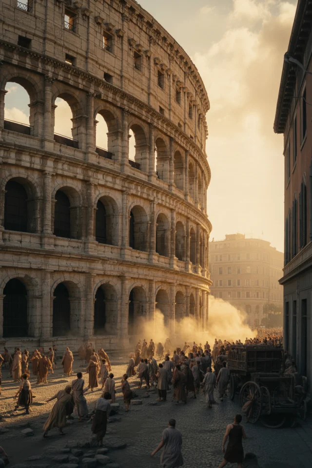 Dramatic Colosseum Collapse AI Art: Ideogram Versions Compared - v3.0 - Image 3