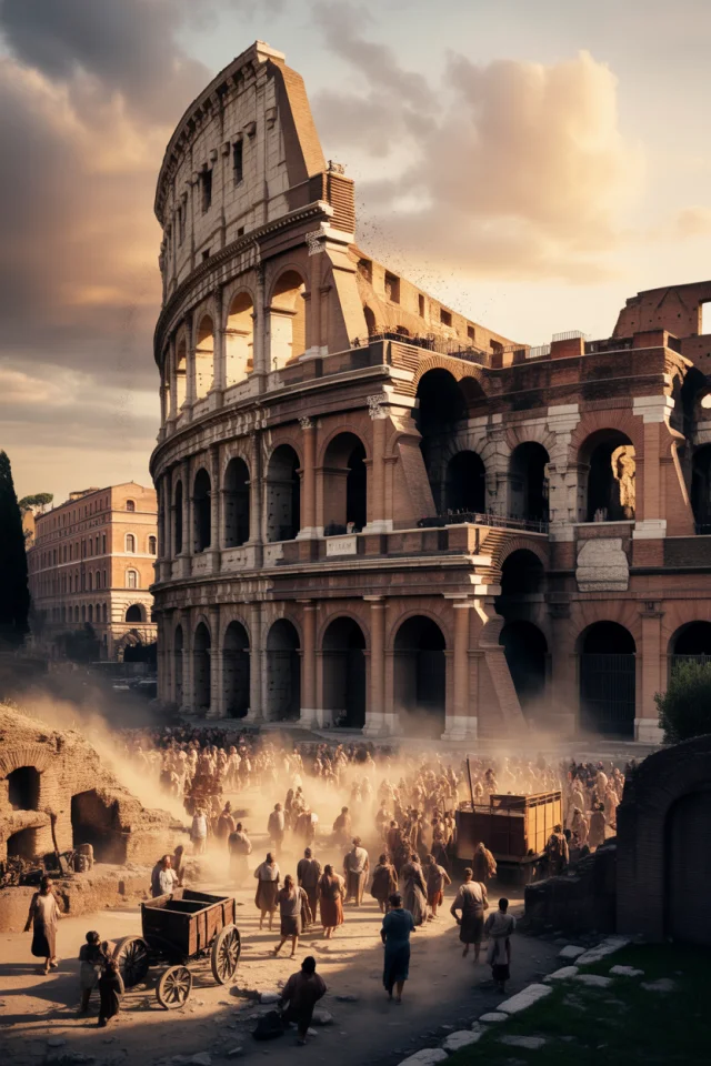 Dramatic Colosseum Collapse AI Art: Ideogram Versions Compared - v3.0 - Image 1