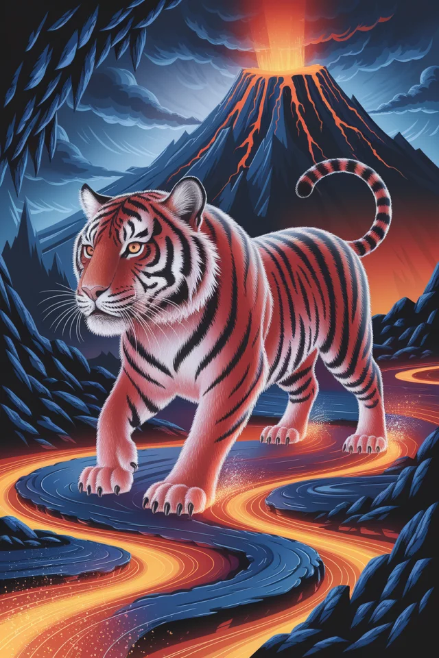 Ideogram: Best AI for Magical Lava Tiger Art? - v2a - Image 4