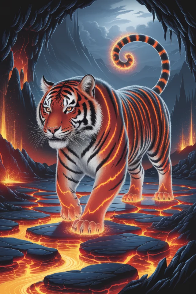 Ideogram: Best AI for Magical Lava Tiger Art? - v2a - Image 1
