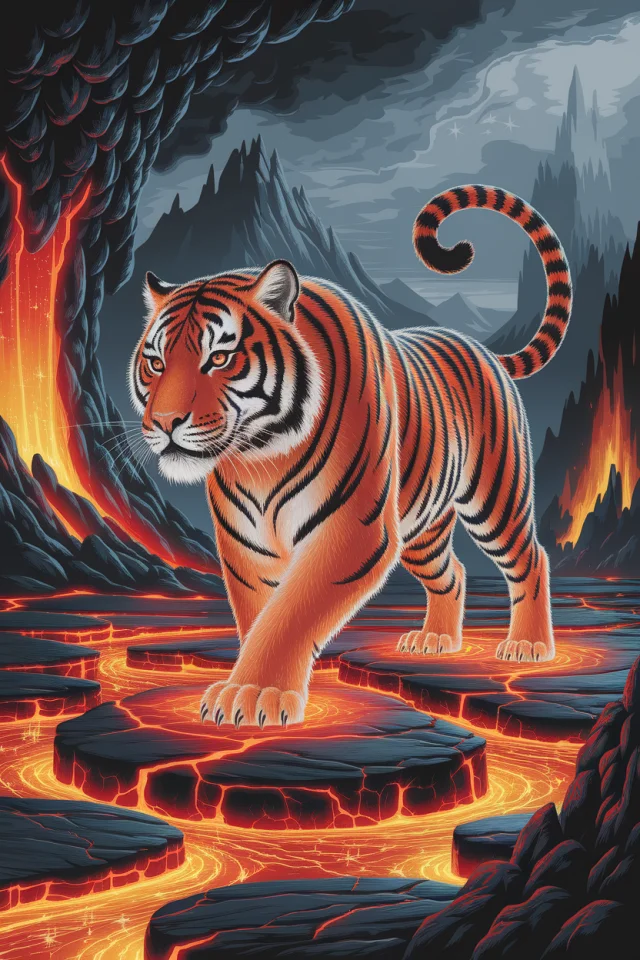 Ideogram: Best AI for Magical Lava Tiger Art? - v2a - Image 2