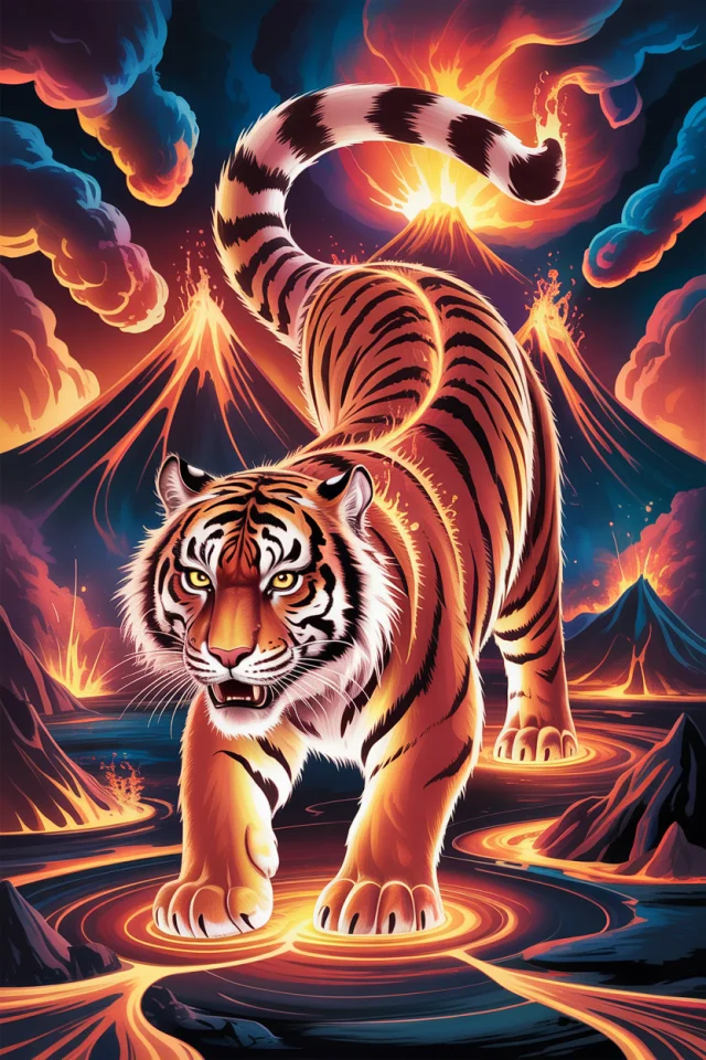 Ideogram: Best AI for Magical Lava Tiger Art? - v3.0 - Image 4