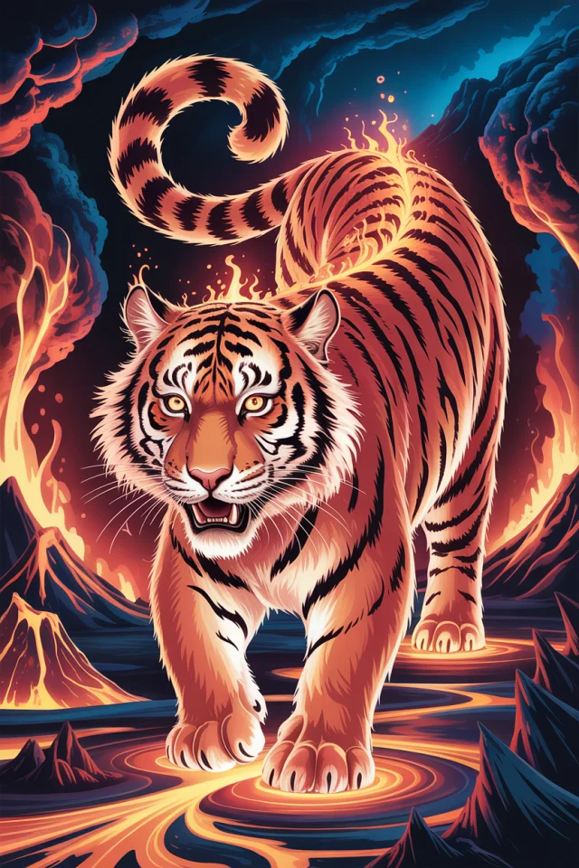 Ideogram: Best AI for Magical Lava Tiger Art? - v3.0 - Image 3