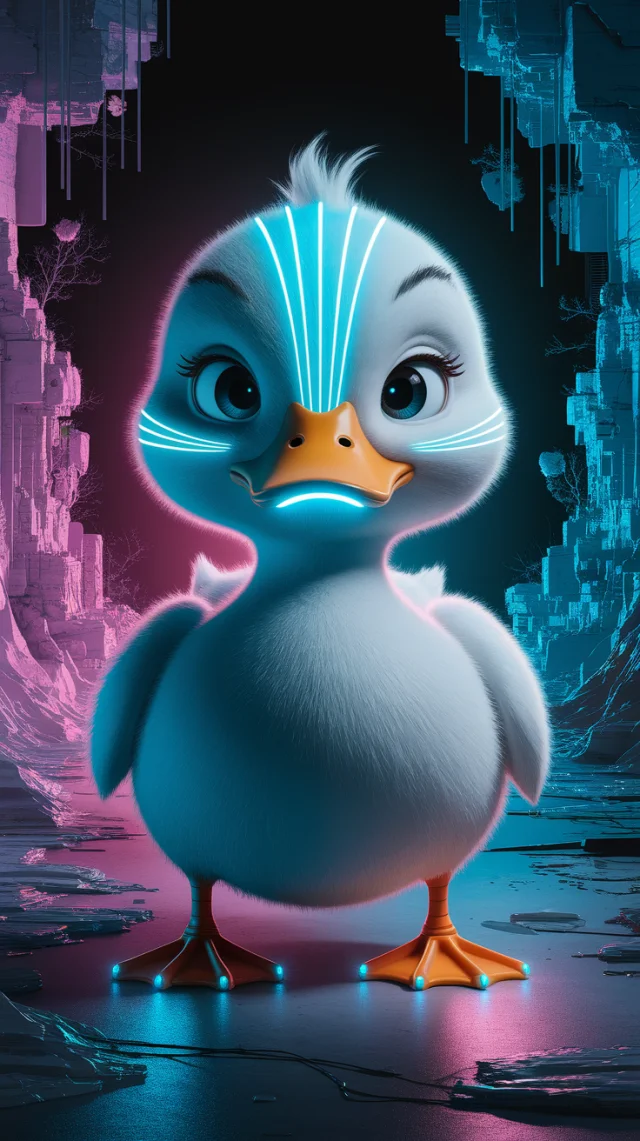 Ideogram: Best Neon Duck Conceptual Art (v2a, v2.0, v3.0) - v2a - Image 1