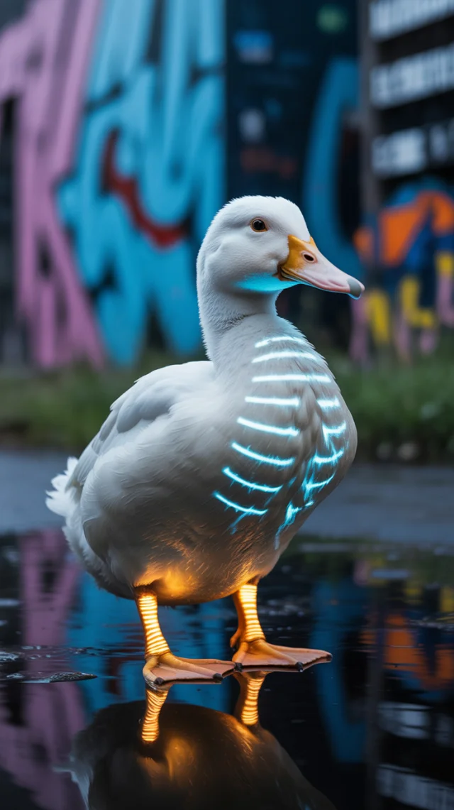 Ideogram: Best Neon Duck Conceptual Art (v2a, v2.0, v3.0) - v3.0 - Image 3