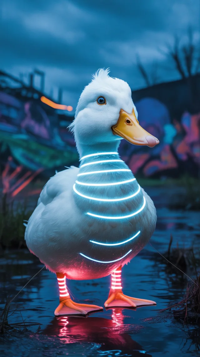 Ideogram: Best Neon Duck Conceptual Art (v2a, v2.0, v3.0) - v3.0 - Image 2