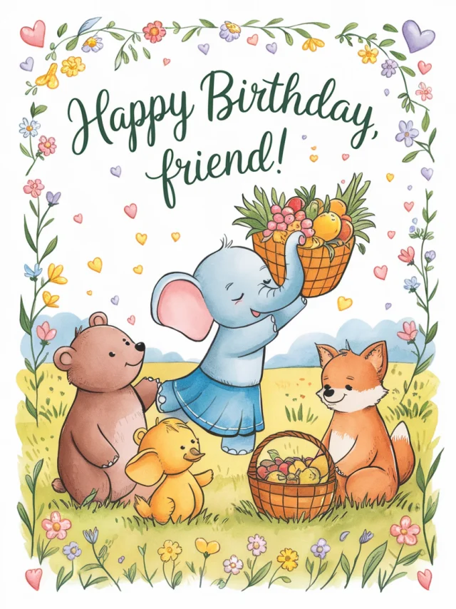 Ideogram Whimsical Birthday Card Art: Version Comparison - v2.0 - Image 3